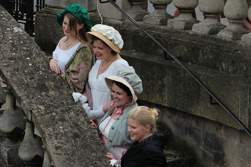 Women in Regency costume