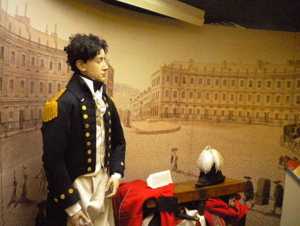 Military dress museum display